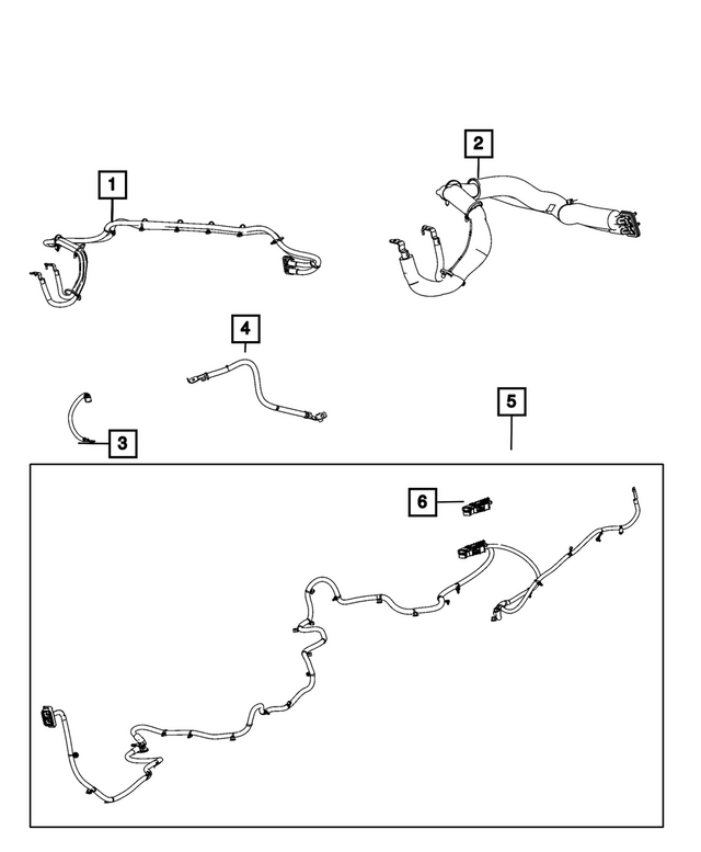 68567000AB - Electrical: Battery Positive Wiring for Jeep: Grand Cherokee Image