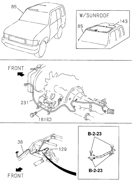 Wiring Harness for 1996 Acura SLX #0