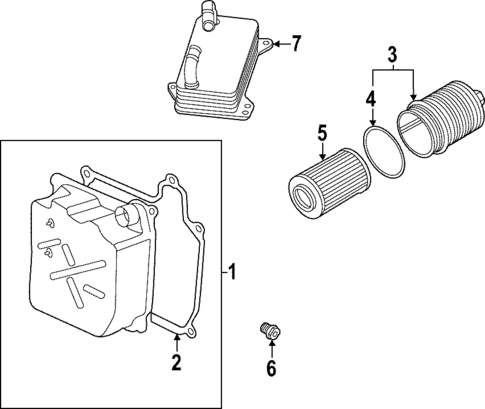 Oil Cooler for 2023 Volkswagen Arteon #1