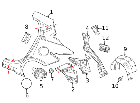 Fuel Door for 2019 INFINITI QX30 #0