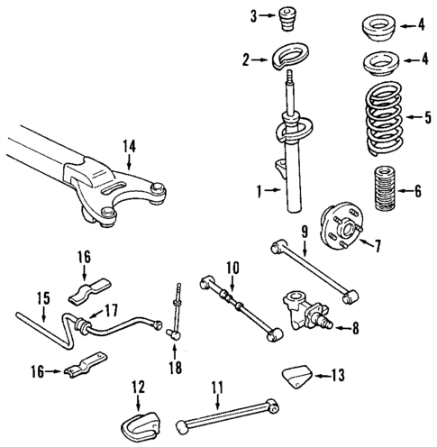 Rear Suspension for 2000 Chrysler LHS #1