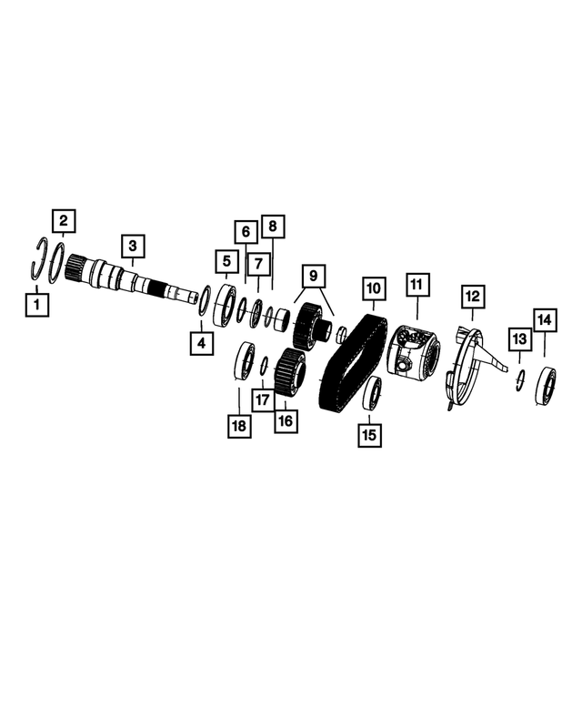 68164918AA - ITC; Single Speed Transfer Case: Main Shaft Shim for Mopar Image image