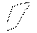 72815TR3A01 - Body: Surround Weather-strip for Honda: Civic Image