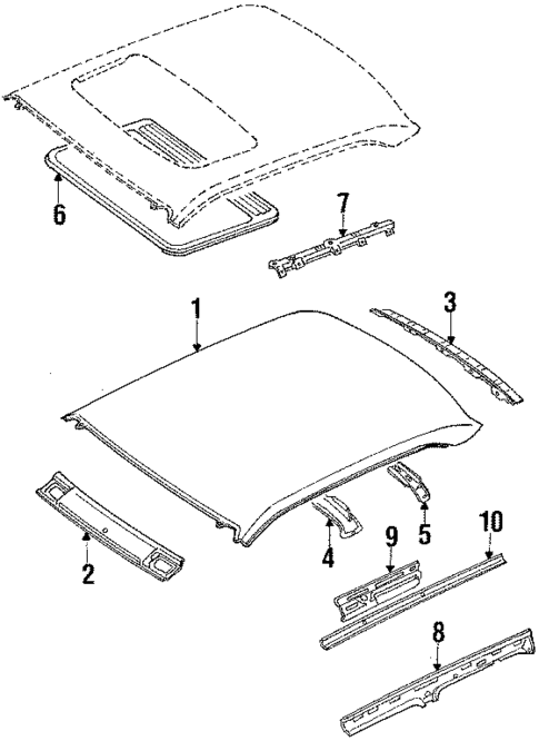 Roof for 1988 Mazda 929 #0