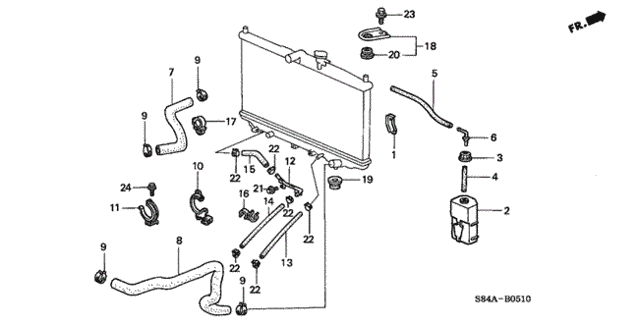 Radiator Hose for 2002 Honda Accord #0