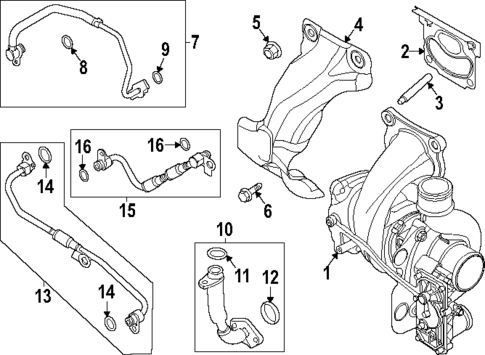 Turbocharger & Components for 2025 Lincoln Corsair #0