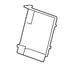 22890002 - : Jet Black Rear Compartment Access Door Cover for GM Image