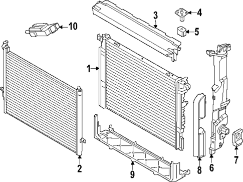 Radiator & Components for 2024 BMW 530i #0