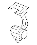 1K0857781B71N - Electrical: Seat Belt Guide for Volkswagen: GTI, Jetta, R32, Rabbit Image