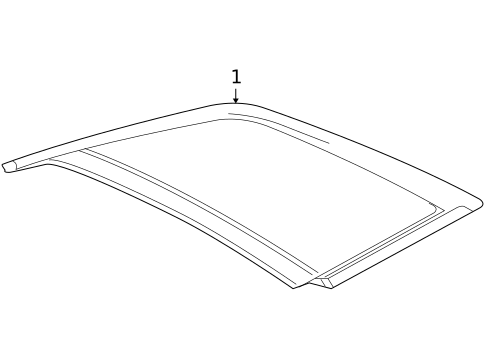 Glass & Hardware for 2012 Cadillac CTS #1