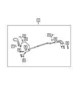 68496296AA - Fuel and Accelerator Pedal: Fuel Line Clip for Mopar Image