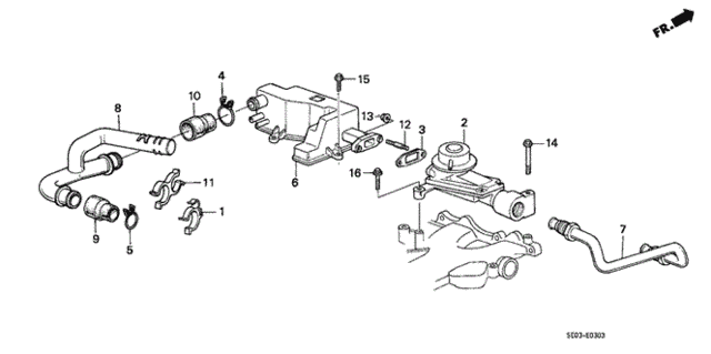 Air Suction Valve for 1987 Honda Accord #0