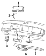 F6VY10849AR - Body: Cluster for Lincoln: Town Car Image