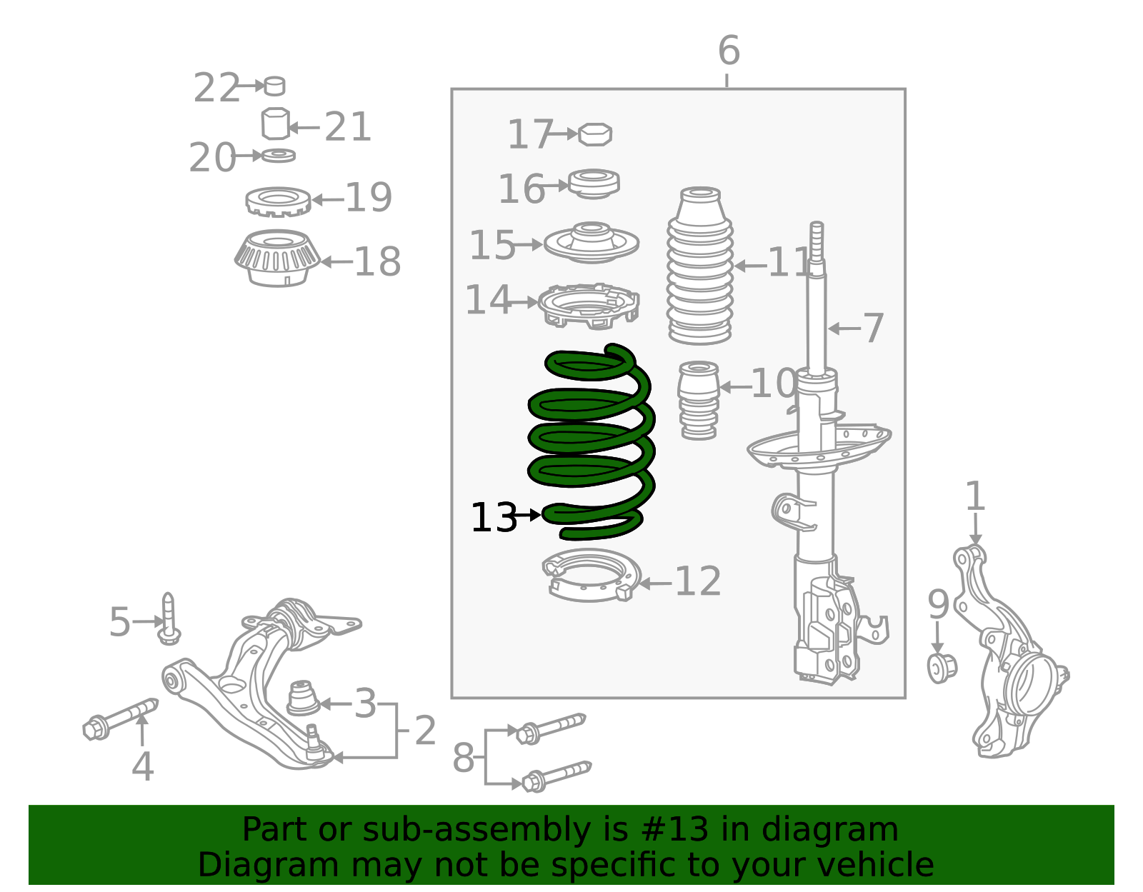 2010 Honda Insight Coil Spring 51401-TM8-A03 | OEM Parts Online
