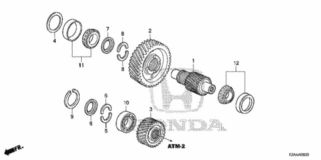 AT Final Drive Shaft (L4) for 2017 Honda Accord #0