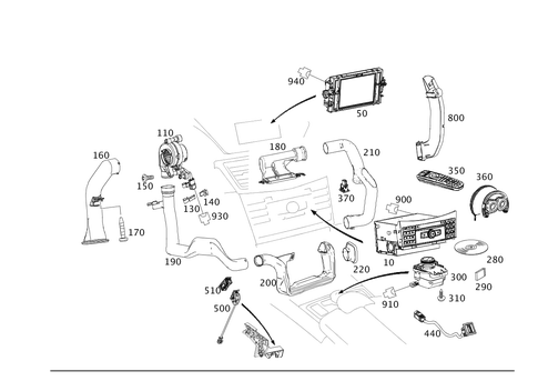 Radio, Operating and Display Unit for 2015 Mercedes-Benz E550 #0