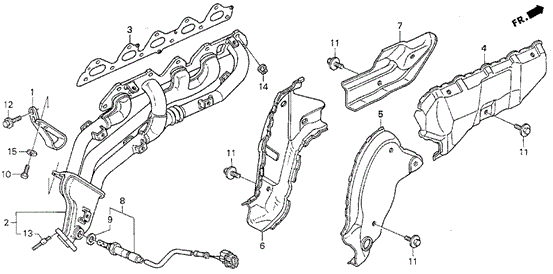 Exhaust Manifold for 1994 Acura Vigor #0