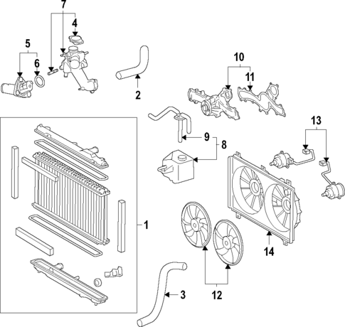 Water Pump for 2017 Lexus RC300 #1