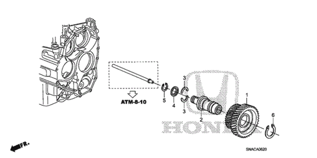 AT Idle Shaft for 2010 Honda Civic #0