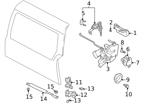 Back Door for 1999 Suzuki Vitara #0