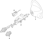 21846000189E38 - Steering: Steering Wheel for Mercedes-Benz Image