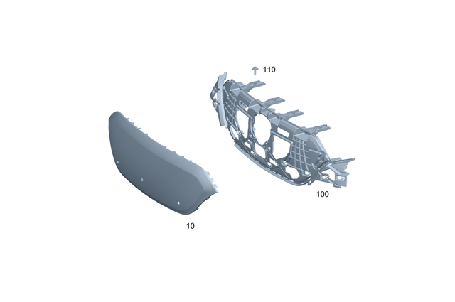 2968800602 - : Radiator Shell for Mercedes-Benz Image