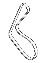 6E903137AB - Cooling System: AC Belt for Audi Image