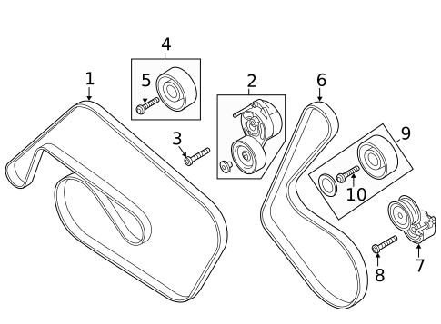 Belts & Pulleys for 2012 Audi A6 Quattro #0