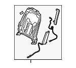 88310S2020 - : Seat Back Frame for Hyundai: Santa Fe Image