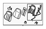 88300S2030PTN - : 2019-2020 Hyundai Santa Fe - Seat Back Assembly for Hyundai: Santa Fe Image