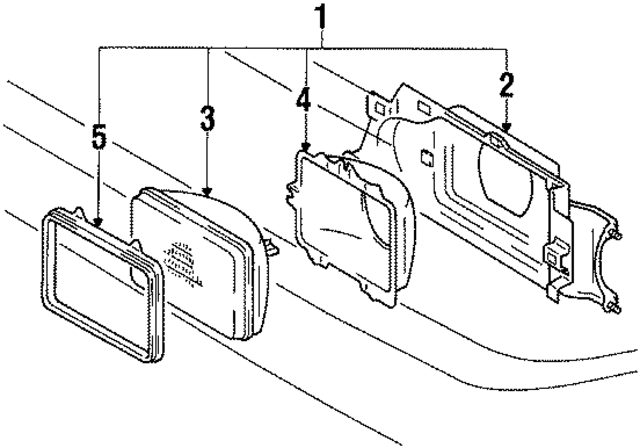8115422391 - : Sealed Beam Mount Ring for Toyota Image