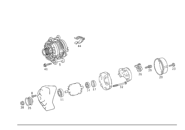 10154810280 - Electrical Equipment and Instruments: Alternator for Mercedes-Benz: ML320 Image image