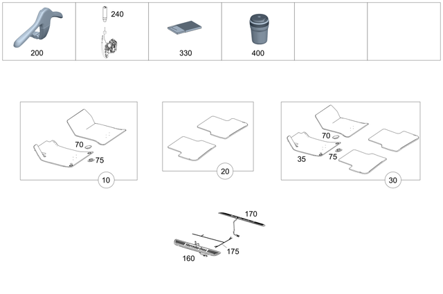 9865500 - Interior Equipment: Cleaning Cloth for Mercedes-Benz Image