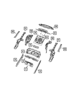 68626818AC - Body Sheet Metal Except Doors: Center Floor Pan for Jeep: Compass Image