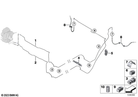 Brake Pipe Rear for 2024 Mini Countryman SE ALL4 #0