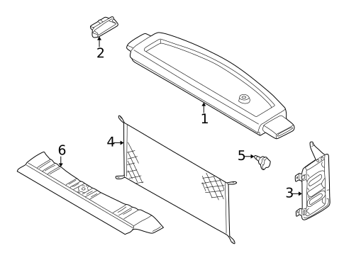 Interior Trim - Rear Body for 2000 Nissan Quest #0
