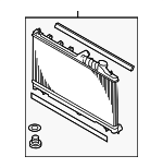 45119FJ000 - : RADIATOR ASSEMBLY [PLEASE PROVIDE A VIN TO MATCH] for Subaru Image