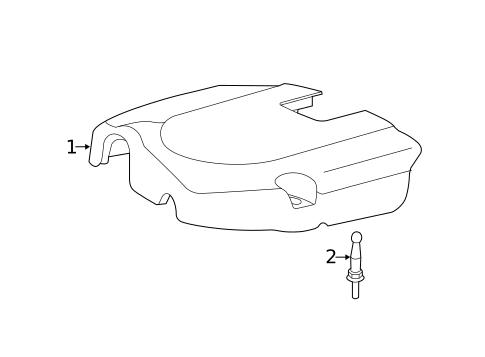 Engine Appearance Cover for 2013 Fiat 500 #0