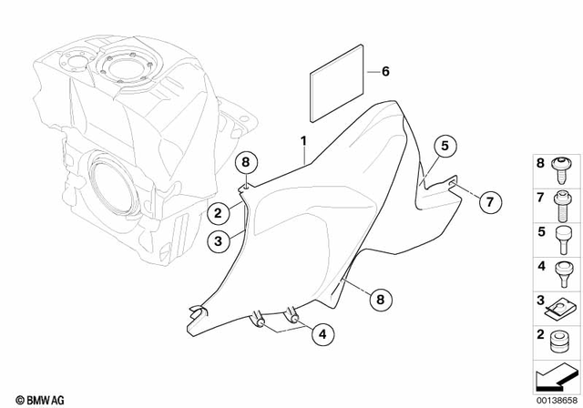 52531230319 - Frame and Mounting Parts: Rubber Support - D=18mm for BMW-Motorrad Image