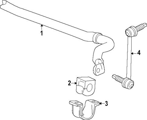 Stabilizer Bar & Components for 2023 Chevrolet Colorado #1