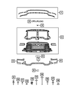 68719408AB - : Radiator Grille for Mopar Image