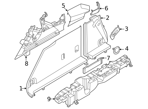Interior Trim - Rear Body for 2023 BMW iX #1