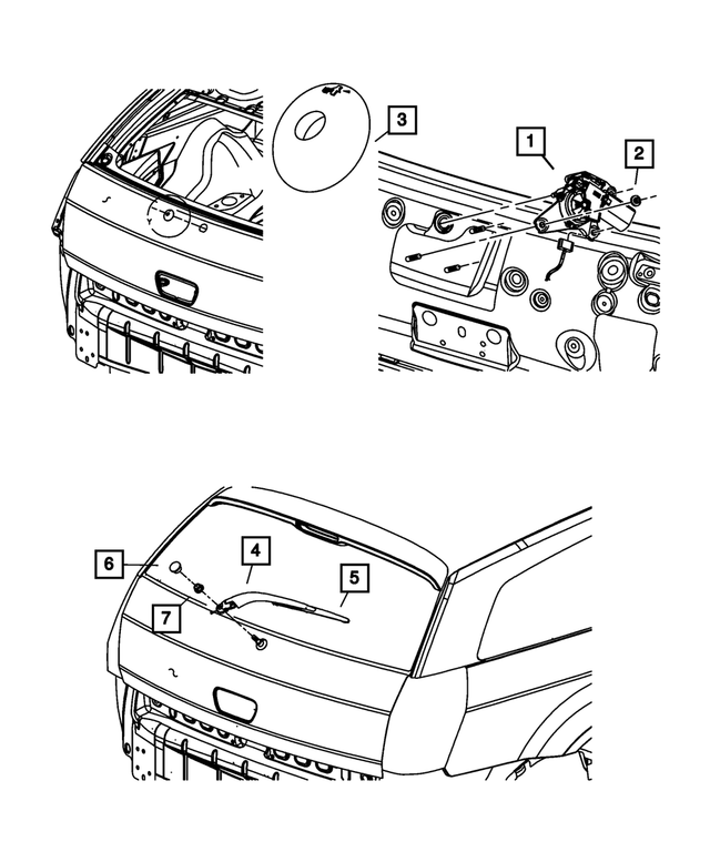 4806015AA - : Rear Wiper Motor Grommet for Mopar Image