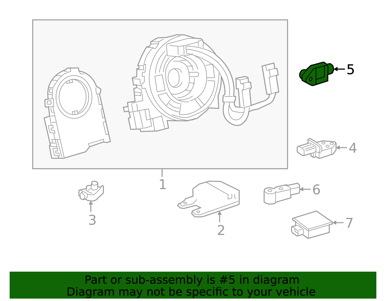 2016-2023 Toyota Tacoma Air Bag Impact Sensor 89831-04040 | Toyota ...