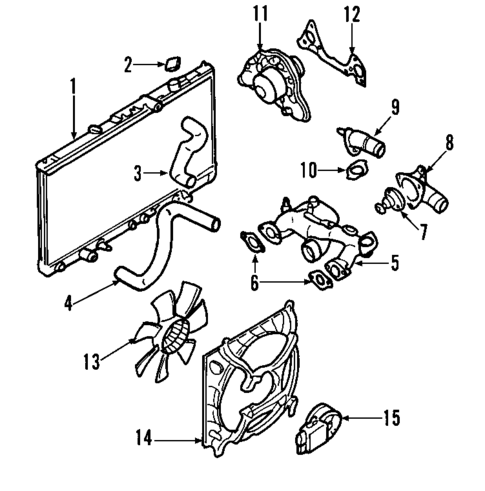 Cooling System for 2003 Mitsubishi Eclipse #0