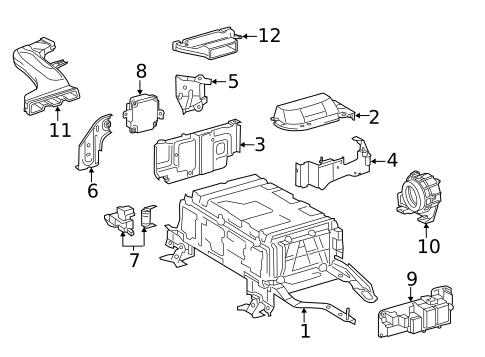 Battery for 2014 Toyota Prius C #0