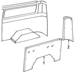 FOUZ1231035EYA - Body: Quarter Trim Panel for Ford Image