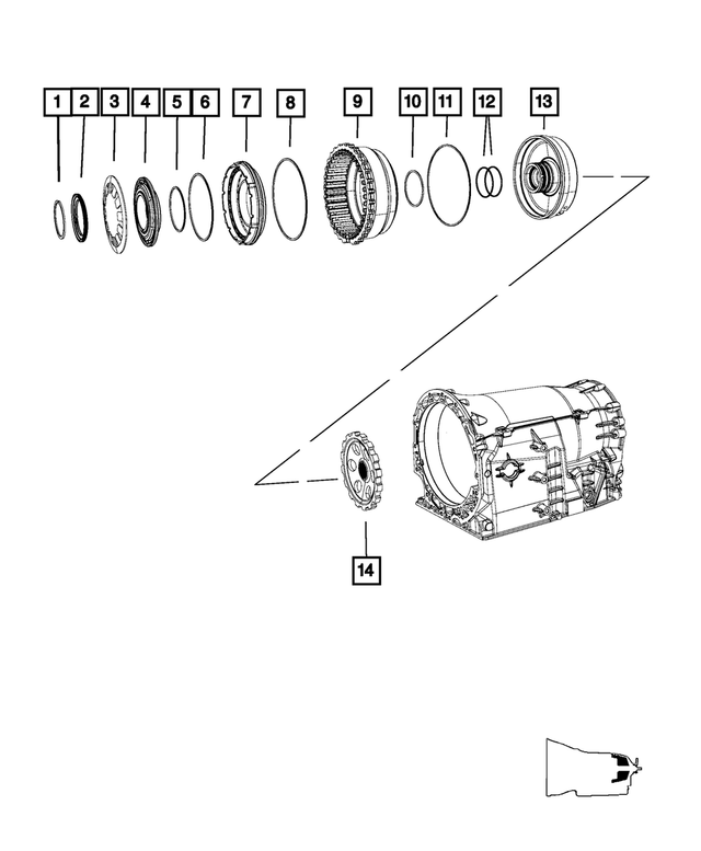 52107977AA - NAG1; W5A580; 5-Speed; Automatic Transmission: Snap Ring for Mopar Image