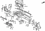 90128SB0000 - Interior/Bumper: BOLT-WASHER (6X30) for Honda Image