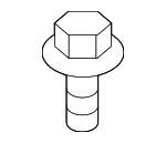 MU000716 - Body: Roof Luggage Carrier Side Rail Screw for Mitsubishi Image